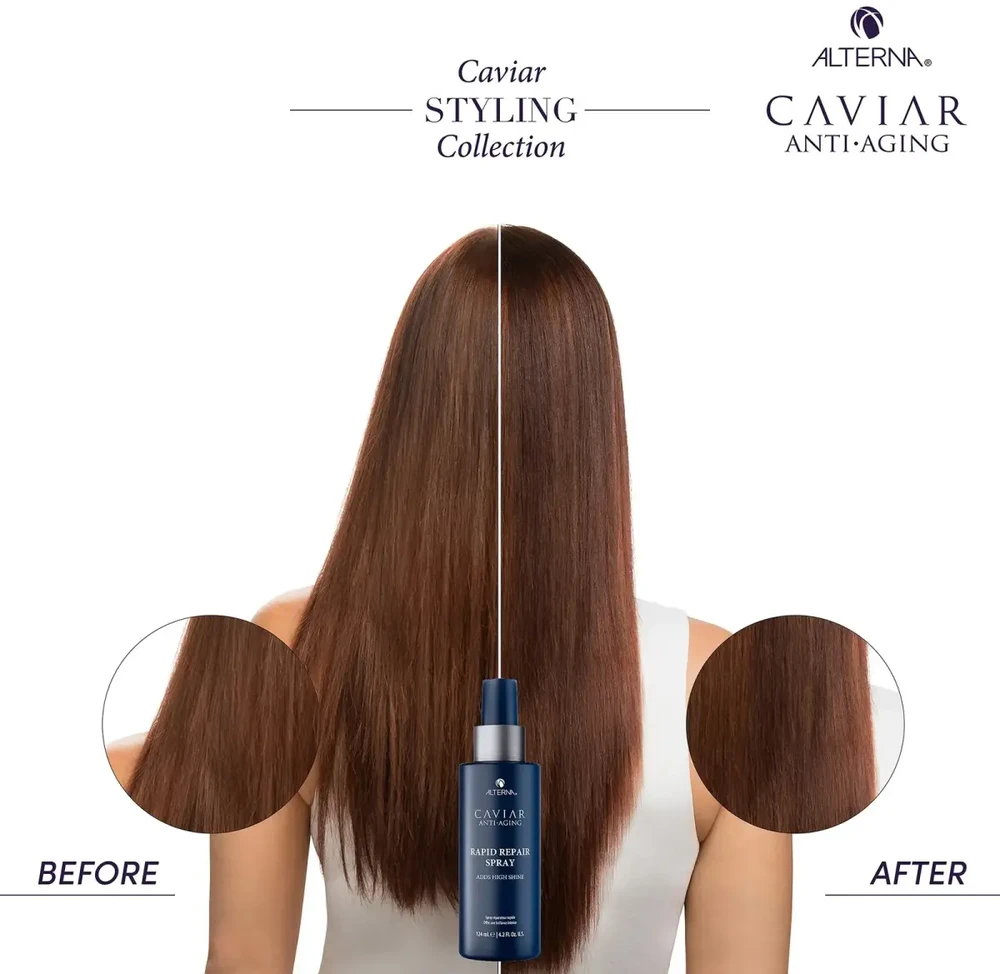 Alterna Caviar Anti-Aging Professional Styling Rapid Repair Purškiklis daugiafunkcis purškiklis plaukams su vitaminais, 124 ml