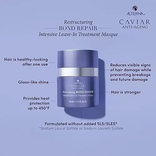 Alterna Caviar Anti-Aging Restructuring Bond Repair Intensive Leave-In Treatment Masque atkuriamoji kaukė, 50 ml