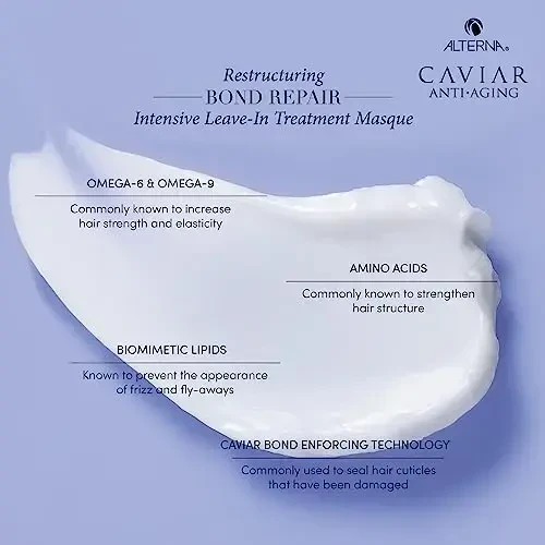 Alterna Caviar Anti-Aging Restructuring Bond Repair Intensive Leave-In Treatment Masque atkuriamoji kaukė, 50 ml