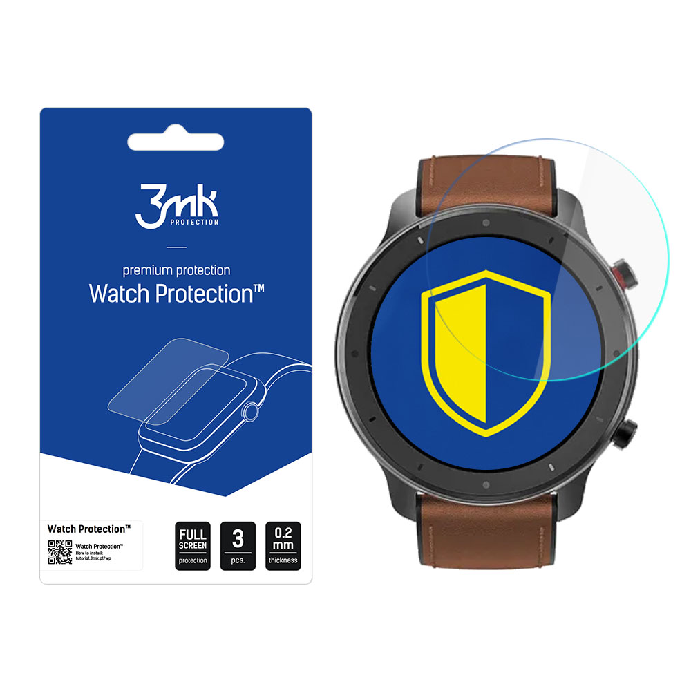 Apsauginis ekrano stiklas išmaniojo laikrodžio Amazfit GTR, 47mm