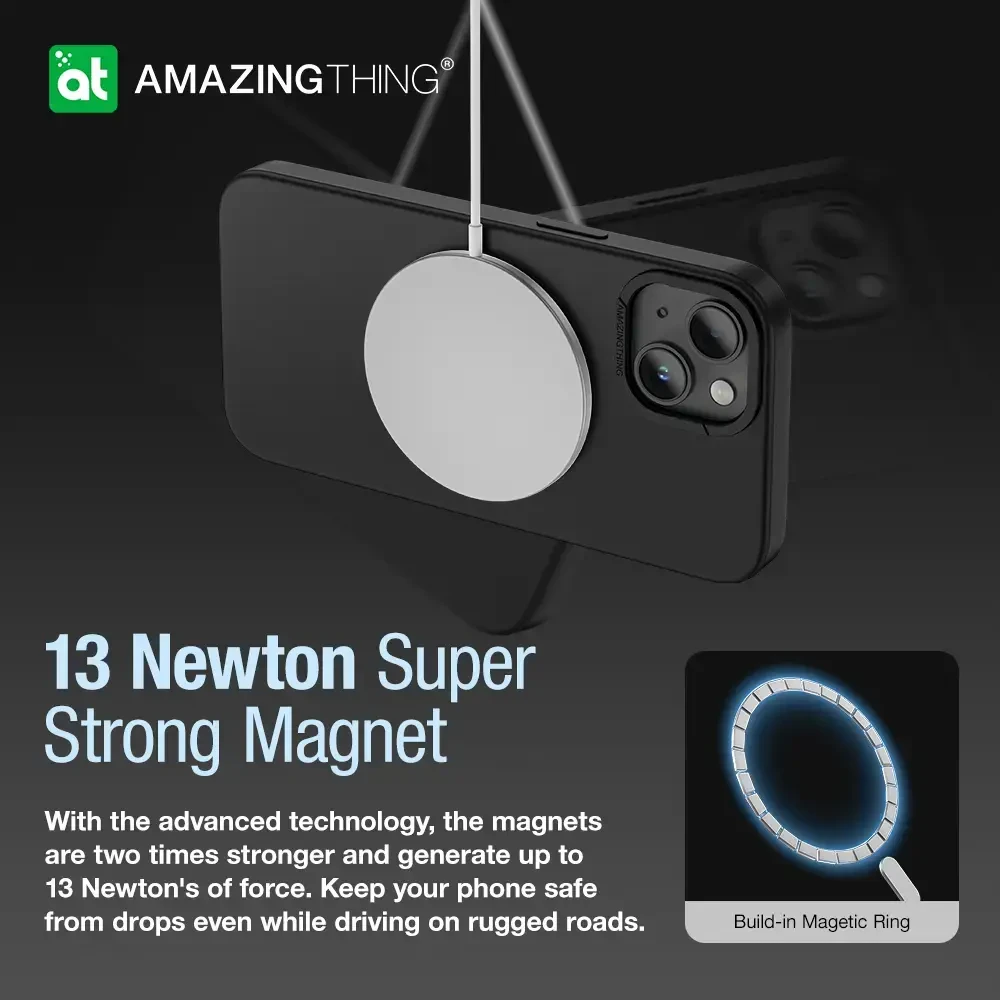 Amazing Thing Smoothie Magsafe dėklas telefonui 8FT IP146.7SMBK Apple iPhone 14 Plus juodos spalvos
