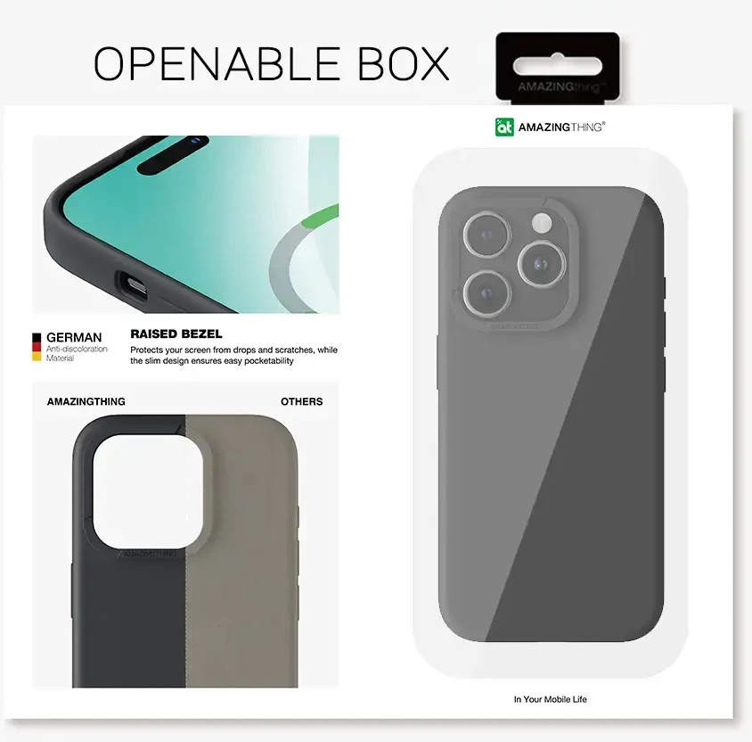 Amazing Thing Smoothie Magsafe dėklas telefonui 8FT IP156.7SMBK Apple iPhone 15 Plus juodos spalvos