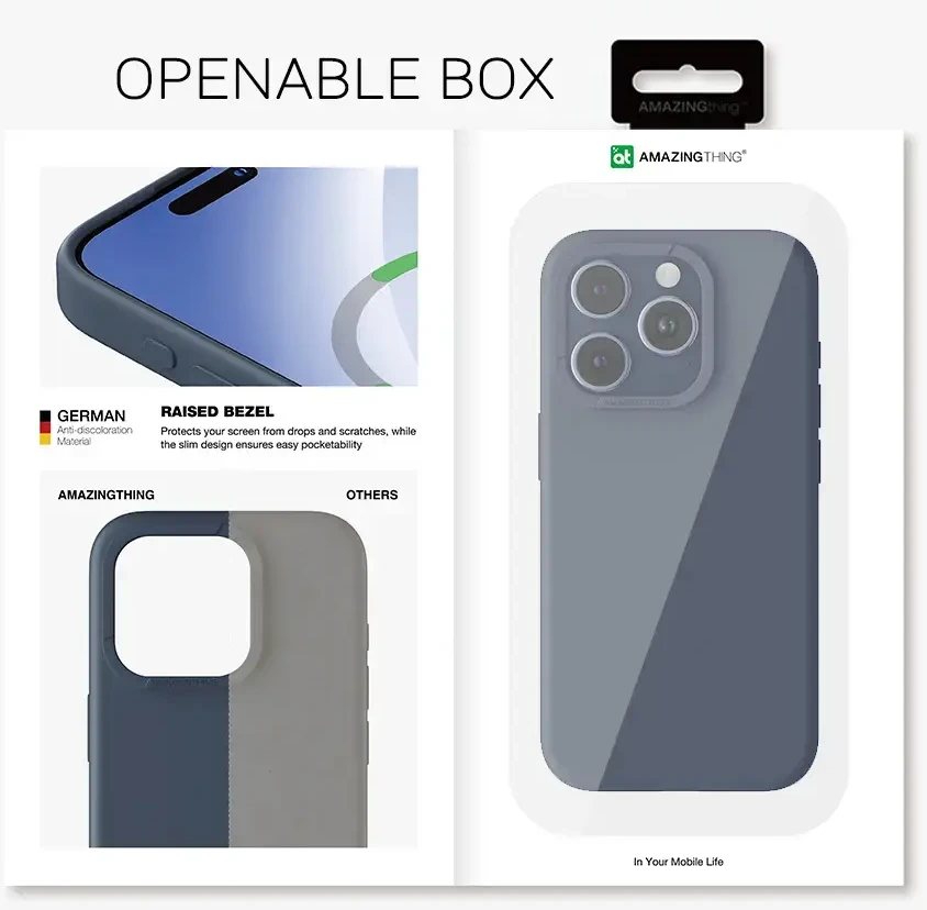Amazing Thing Smoothie Magsafe dėklas telefonui 8FT IP156.7PSMBU Apple iPhone 15 Pro Max mėlynos spalvos