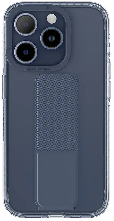 Amazing Thing Titan Pro Holder dėklas telefonui 10FT IP156.7PTHBU Apple iPhone 15 Pro Max mėlynos spalvos su stoveliu
