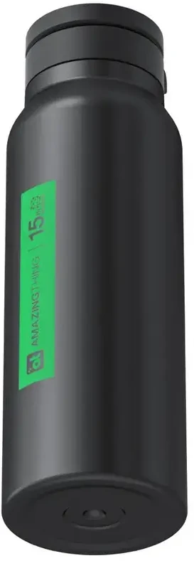 Gertuvė AmazingThing sportinis buteliukas su magnetiniu laikikliu, suderinamas su MagSafe, 800 ml - Juodas
