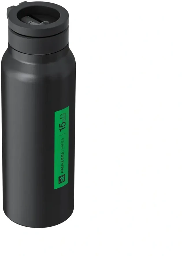 Gertuvė AmazingThing sportinis buteliukas su magnetiniu laikikliu, suderinamas su MagSafe, 800 ml - Juodas