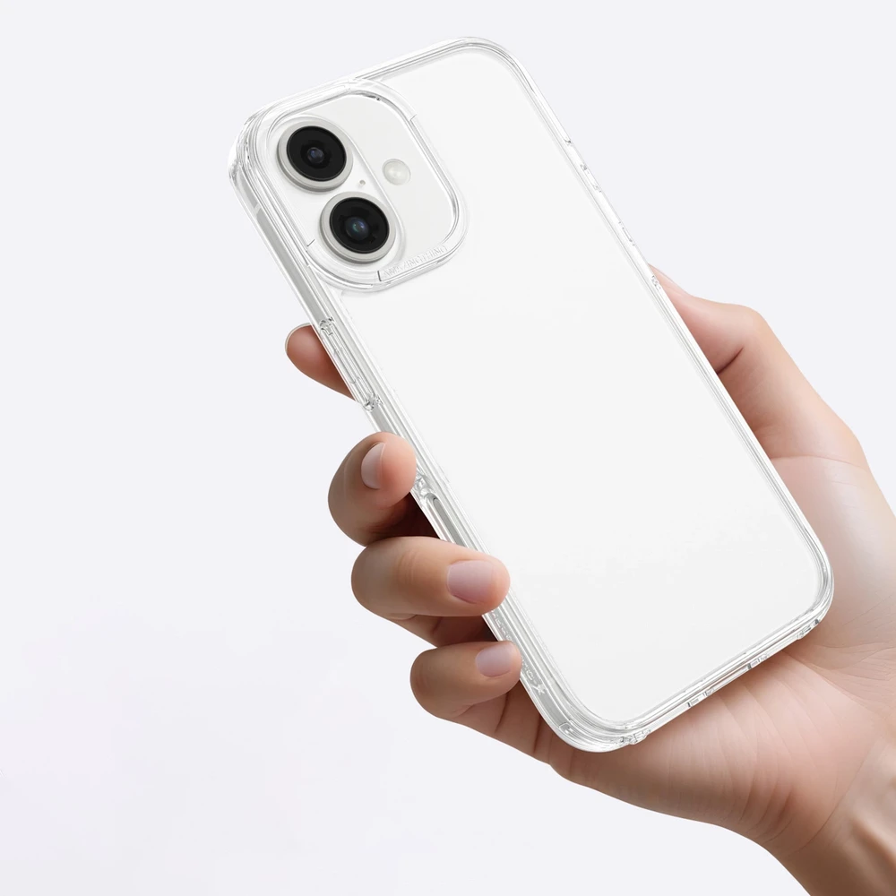 AmazingThing Minimal dėklas skirtas Apple iPhone 16 Silicone dėklas – skaidrus