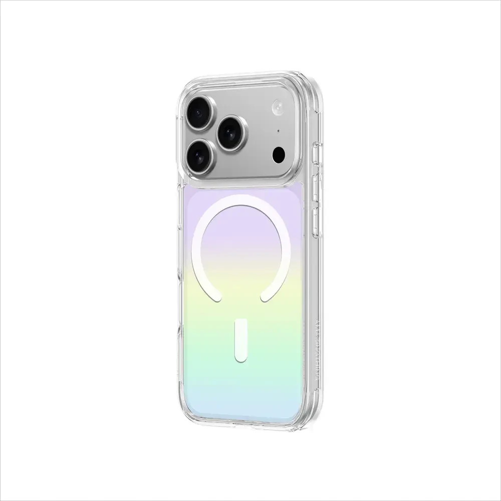 AmazingThing Minimal Mag dėklas skirtas Apple iPhone 17 Pro Max suderinamas su MagSafe rainbow – įvairiaspalvis