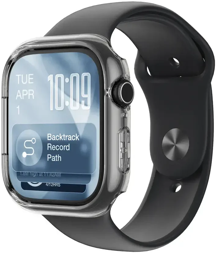 „AmazingThing Minimal“ apsauginis dėklas skirtas „Apple Watch Series 11 42mm“ – skaidrus