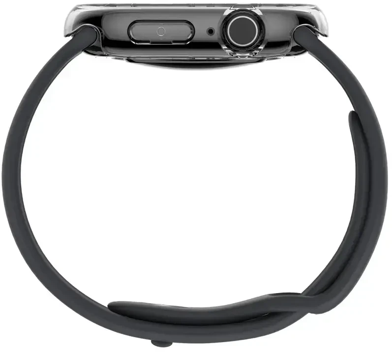 „AmazingThing Minimal“ apsauginis dėklas skirtas „Apple Watch Series 11 42mm“ – skaidrus