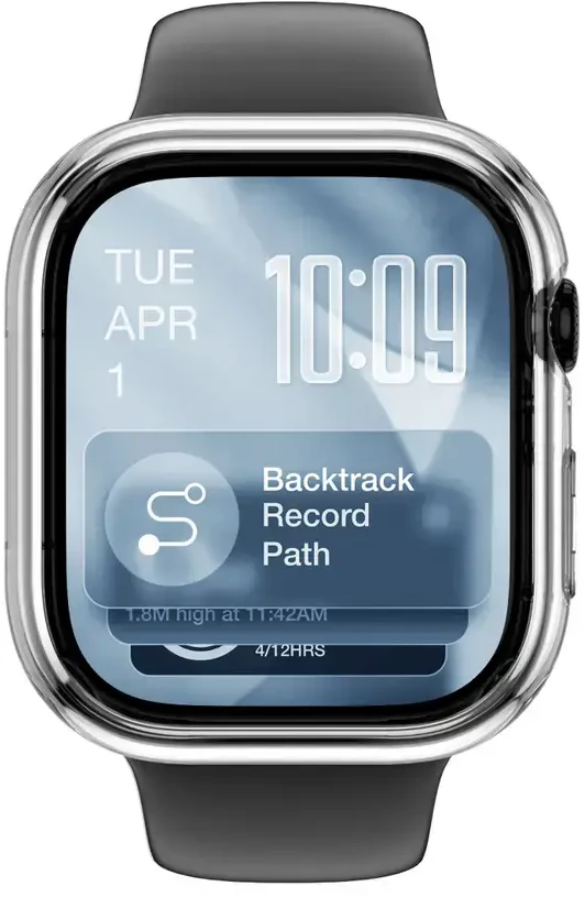 „AmazingThing Minimal“ apsauginis dėklas skirtas „Apple Watch Series 11 42mm“ – skaidrus
