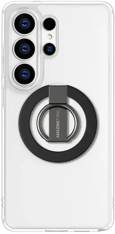 AmazingThing Minimal Ring Set dėklas telefonui Samsung S26 Ultra – Transparent