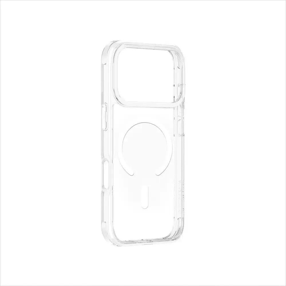 „AmazingThing“ minimalaus dydžio „Mag“ dėklas, skirtas „iPhone 17 Pro Max“, suderinamas su „MagSafe“ – skaidrus