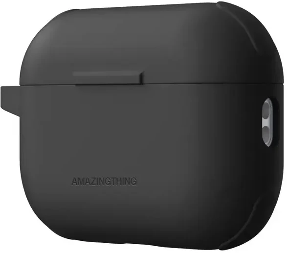 „AmazingThing Omni Case Titan“ dėklas, skirtas „AirPods Pro 3“ - juodas