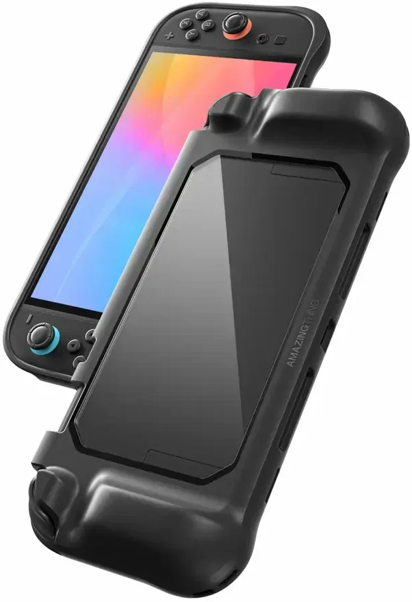 AmazingThing PlayShield Bunker apsauginis dėklas skirtas Nintendo Switch 2 – juodos spalvos