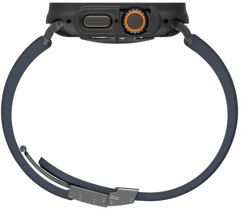 AmazingThing Radix Glass Screen Protector with dėklas skirtas Watch UItra 3 49mm – Juodas