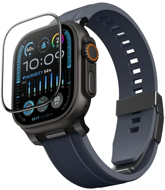 „AmazingThing Radix“ stiklinis ekrano apsauginis dėklas, skirtas „Apple Watch Uitra 3“ (49 mm)