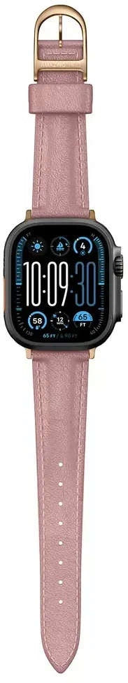 Nezatříděno „AmazingThing“ klasės odinis dirželis „Apple Watch 45 / 46 / 49 mm“ – Rožinė