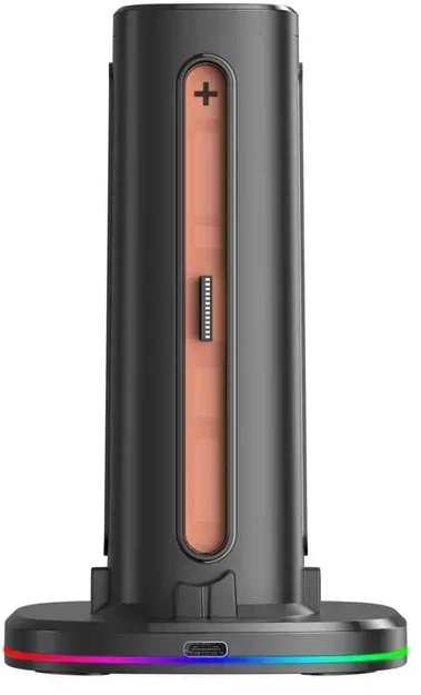 „AmazingThing Thunder Pro PlayDock“ įkroviklis „Nintendo Switch 2“ valdikliams – Juodas