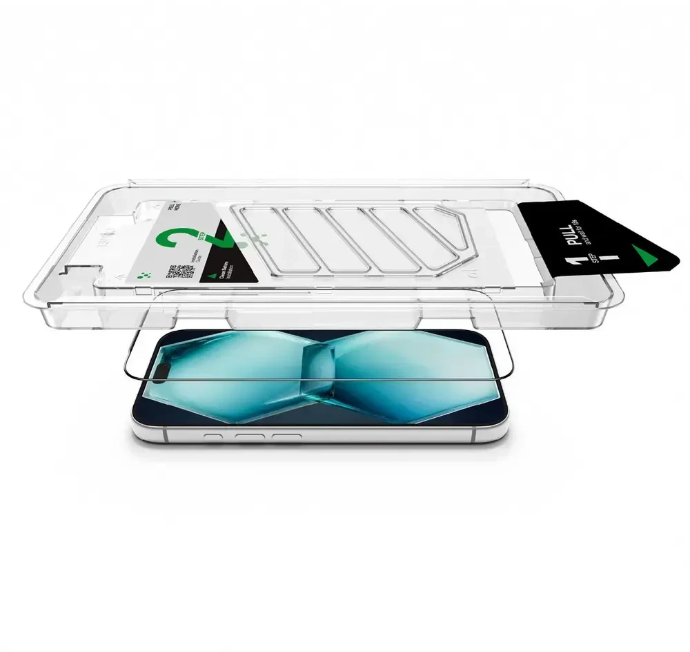 AmazingThing Titan +Care Full Glass tempered glass for iPhone 18 Pro with mounting frame