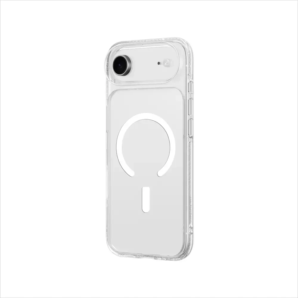 AmazingThing Titan Pro dėklas skirtas Apple iPhone 17 Air suderinamas su MagSafe – skaidrus