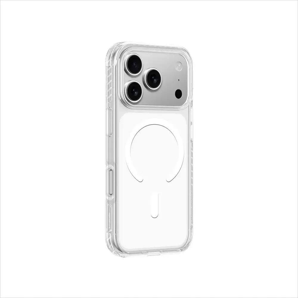 AmazingThing Titan Pro dėklas skirtas Apple iPhone 17 Pro Max suderinamas su MagSafe – skaidrus