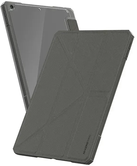 „AmazingThing Titan Pro Folio“ dėklas, skirtas „iPad Air 11“ M3/M4 (2025/2026) – pilkas