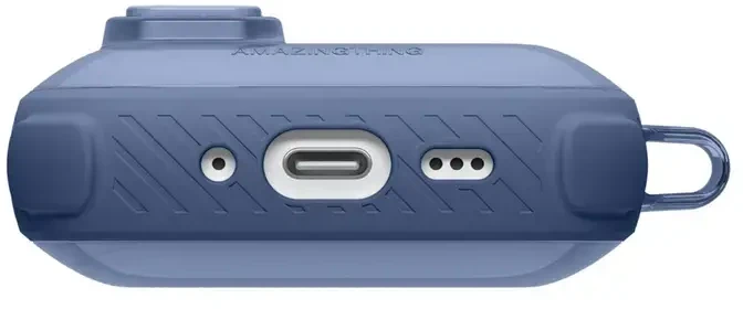 „AmazingThing Titan Pro Mag“ skaidrus dėklas, skirtas „AirPods Pro 3“ - Mėlyna