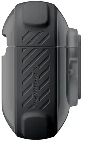 „AmazingThing Titan Pro Mag“ skaidrus dėklas, skirtas „AirPods Pro 3“ - Juodas