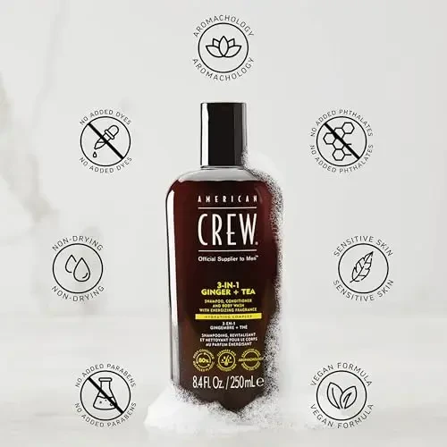 „American Crew“ 3 viename imbiero ir arbatos skonio gėrimas, 250 ml