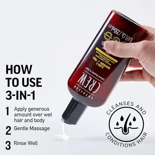 „American Crew“ 3 viename imbiero ir arbatos skonio gėrimas, 250 ml