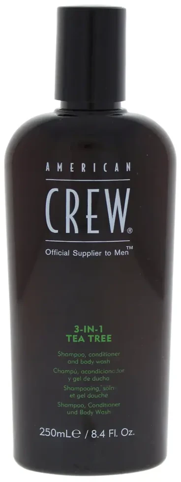 Šampūnas, kondicionierius ir dušo želė American Crew 3in1 Tea-Tree Shower Essential 250ml