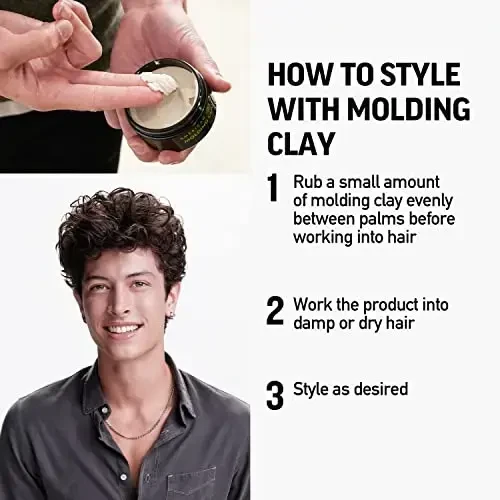 „American Crew Molding Clay“ plaukų formavimo pomada, stiprios fiksacijos, 85 g