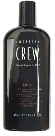 Šampūnas, kondicionierius ir dušo želė American Crew 3in1 Šampūnas, Conditioner, Kūno prausiklis 450ml