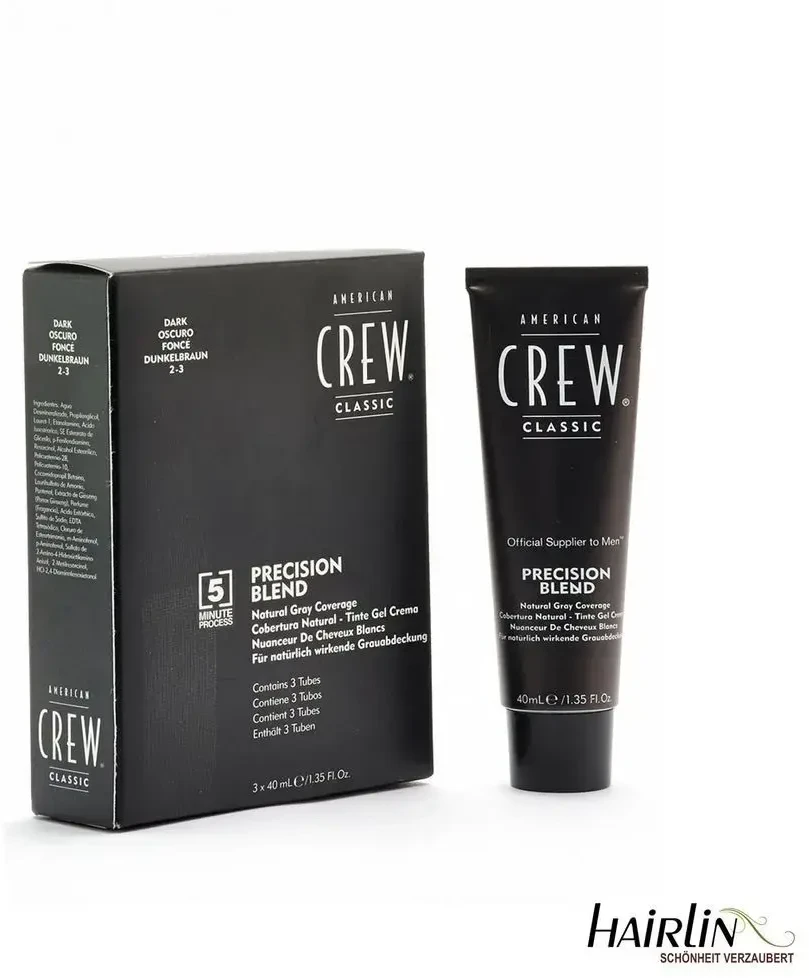 „American Crew Precision Blend“ plaukų dažai 3 kartus, 40 ml, tamsi 2-3