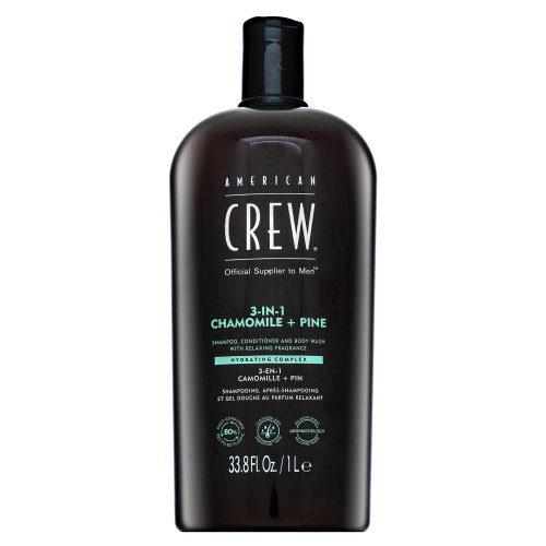 „American Crew“ 3 viename ramunėlių ir pušies kvapo skalbiklis, 1000 ml