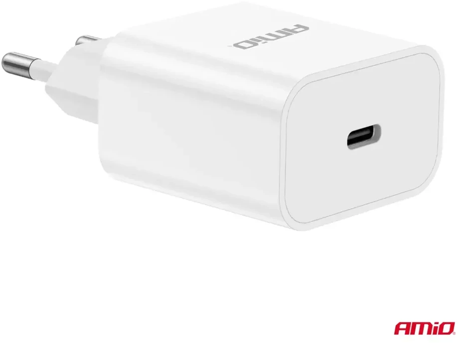 Sieninis įkroviklis USB-C 20W 230V AMIO-03891