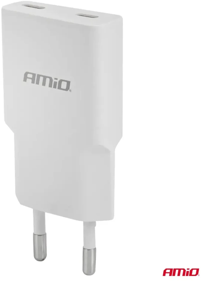 Tinklo įkroviklis 230V 30W GaN 2x USB-C AMIO-04839