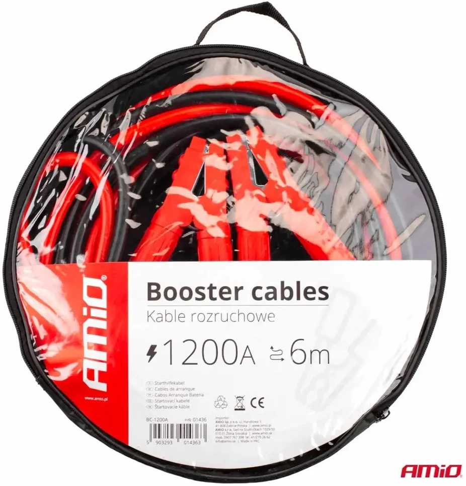 Amio Paleidimo kabeliai 1200A – 6 m