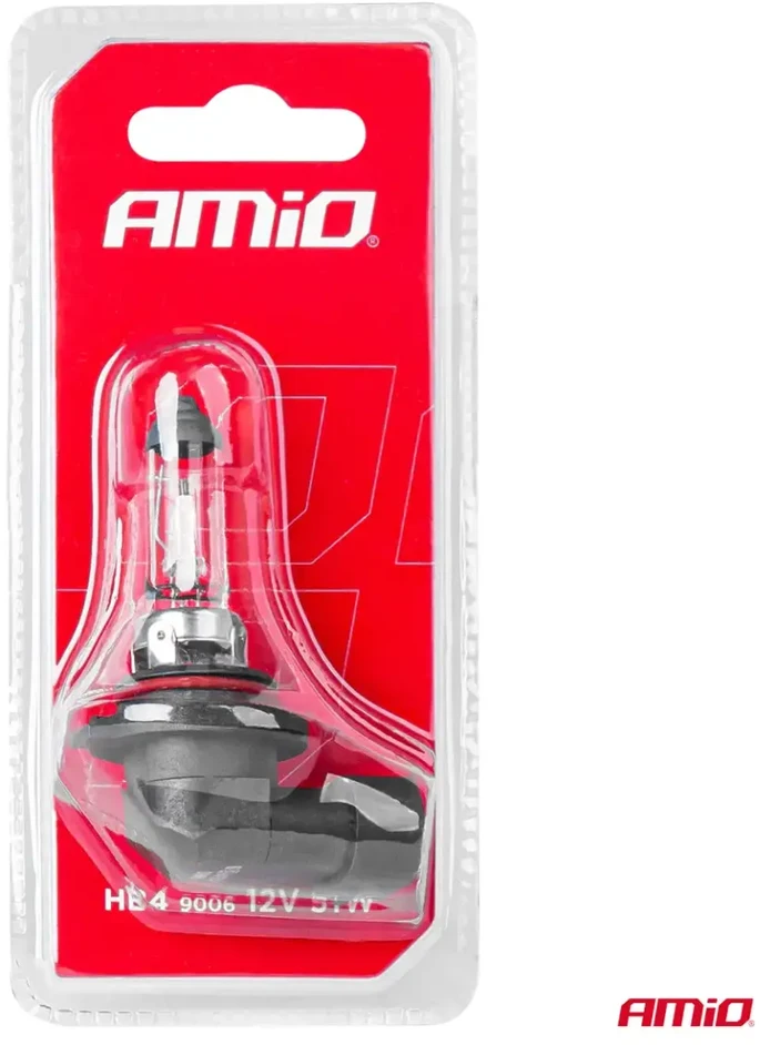 Halogeninė lemputė HB4 9006 12V 51W 1 vnt. blisterinėje pakuotėje amio-03367