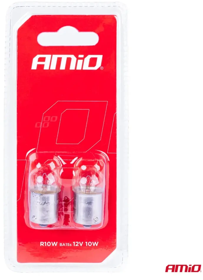 Halogeninės lemputės R10W BA15S 12V 2vnt. blisterinėje pakuotėje amio-03350