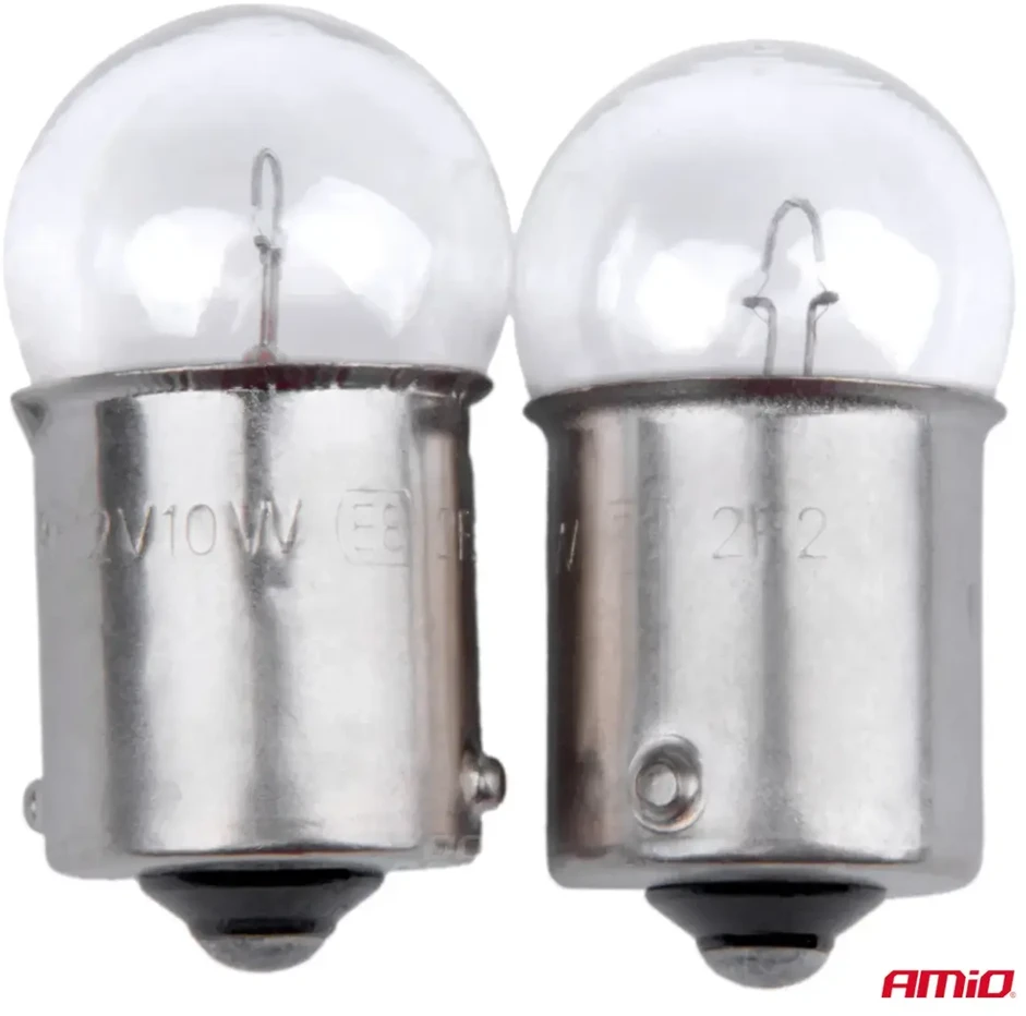 Halogeninės lemputės R10W BA15S 12V 2vnt. blisterinėje pakuotėje amio-03350