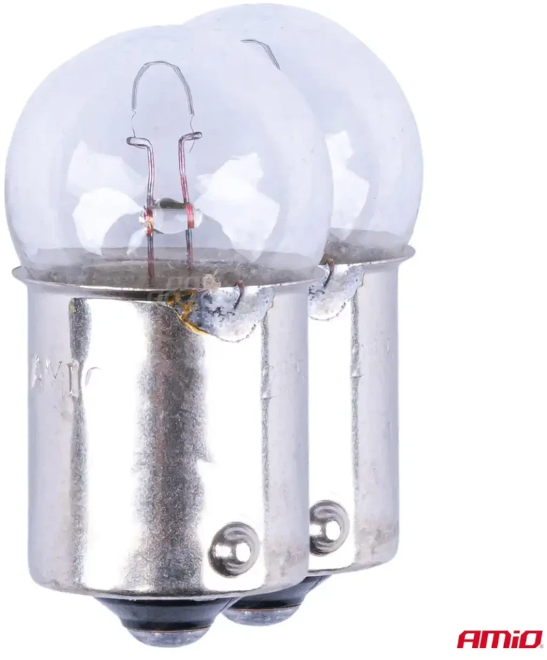 Halogeninės lemputės R10W BA15S 12V 2vnt. blisterinėje pakuotėje amio-03350