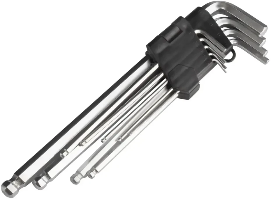 Ilgieji HEX (imbus) raktai, 230 mm, 9 vnt., IKL AMIO-01721