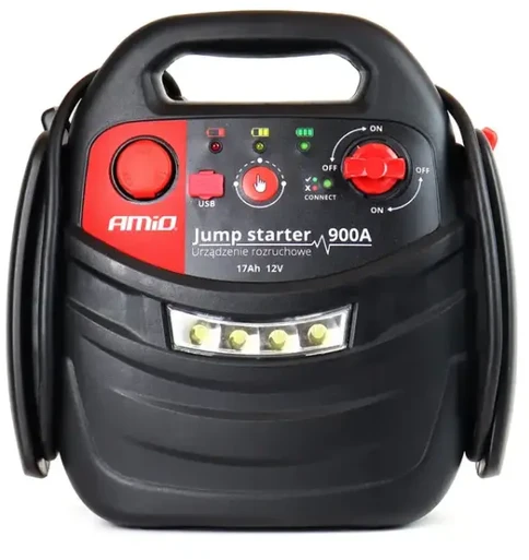 Projektorius Paleidimo įrenginys jump starter booster 4in1 12V 17Ah 900A amio-05126