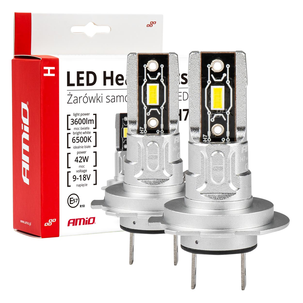 Led automobilių lemputės h-mini h7 amio-03332