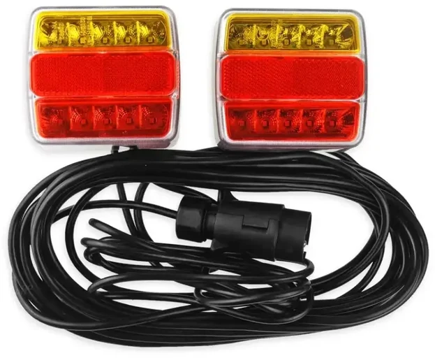 LED žibintų komplektas magnetinei priekabai 12v amio-02141