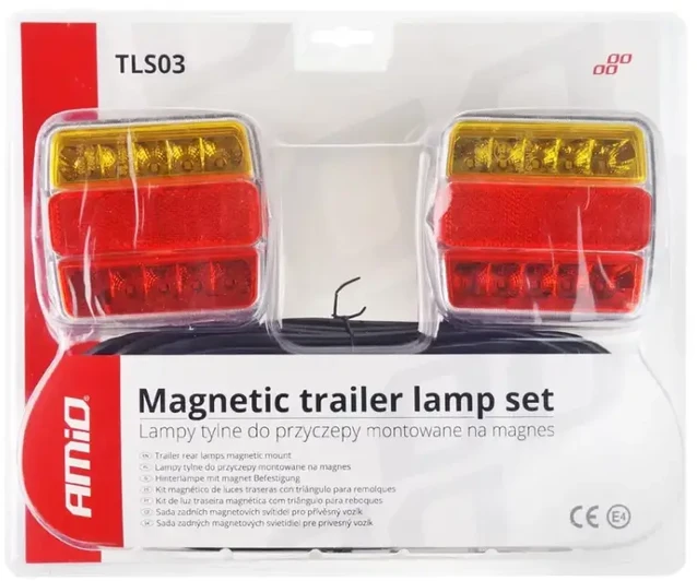 LED žibintų komplektas magnetinei priekabai 12v amio-02141