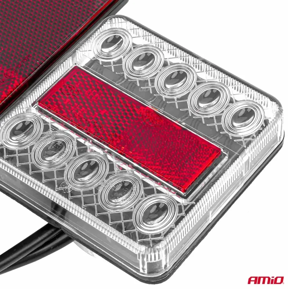 LED žibintų komplektas magnetinei priekabai amio-02140