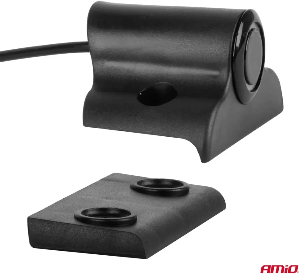 Parkavimo pagalbos sistema LED-GRAF, 4 juodi jutikliai 19 mm, sunkvežimiams AMIO-02280